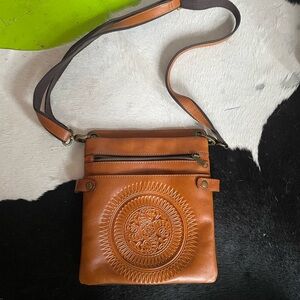 Patricia Nash Leather Crossbody Bag